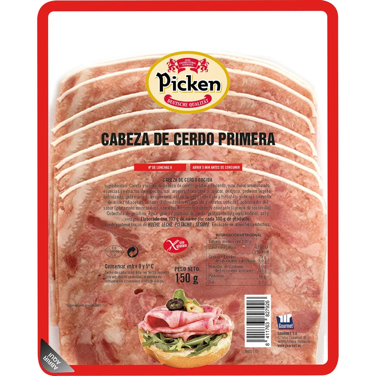 Prime pork head Picken