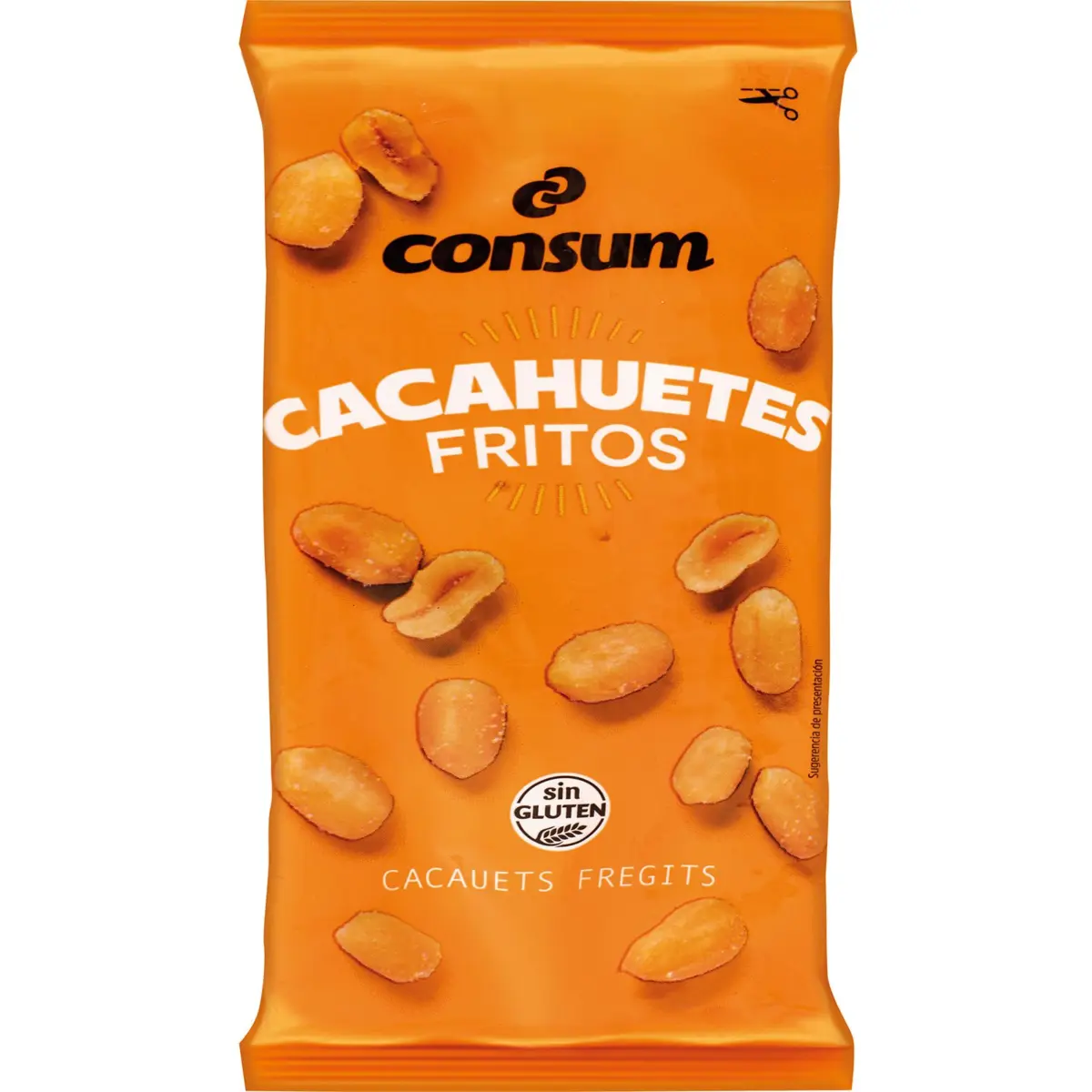 Geröstete geschälte Erdnüsse, Packung Consum
