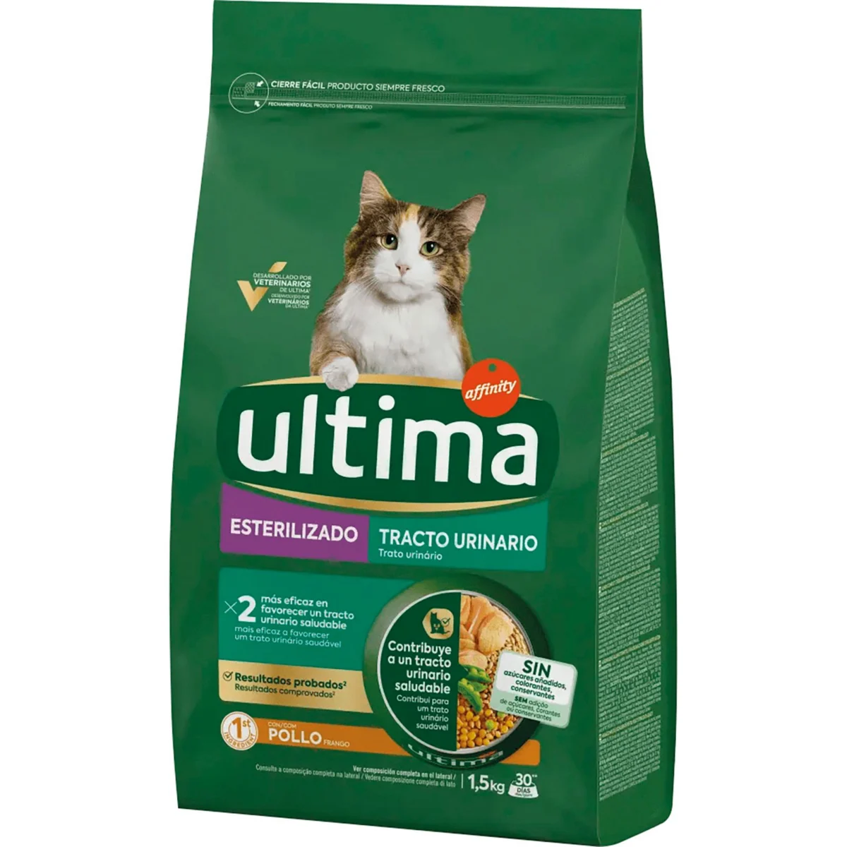 Comida Gato Seco Esterilizado TractoUrinario Ultima