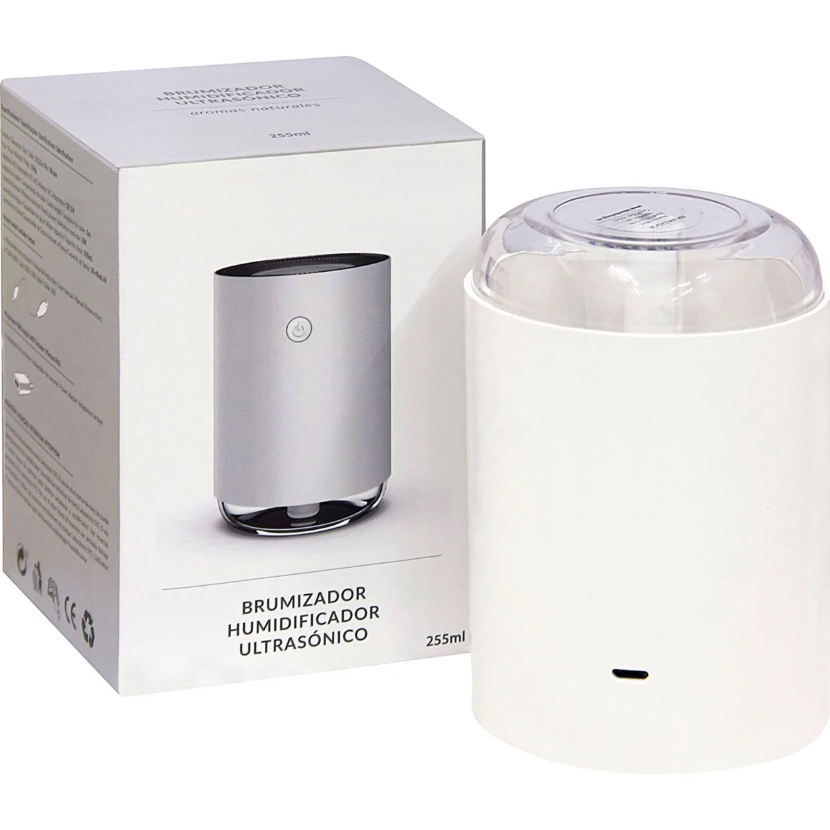 Weißer Ultraschall-Luftbefeuchter 255 Ml