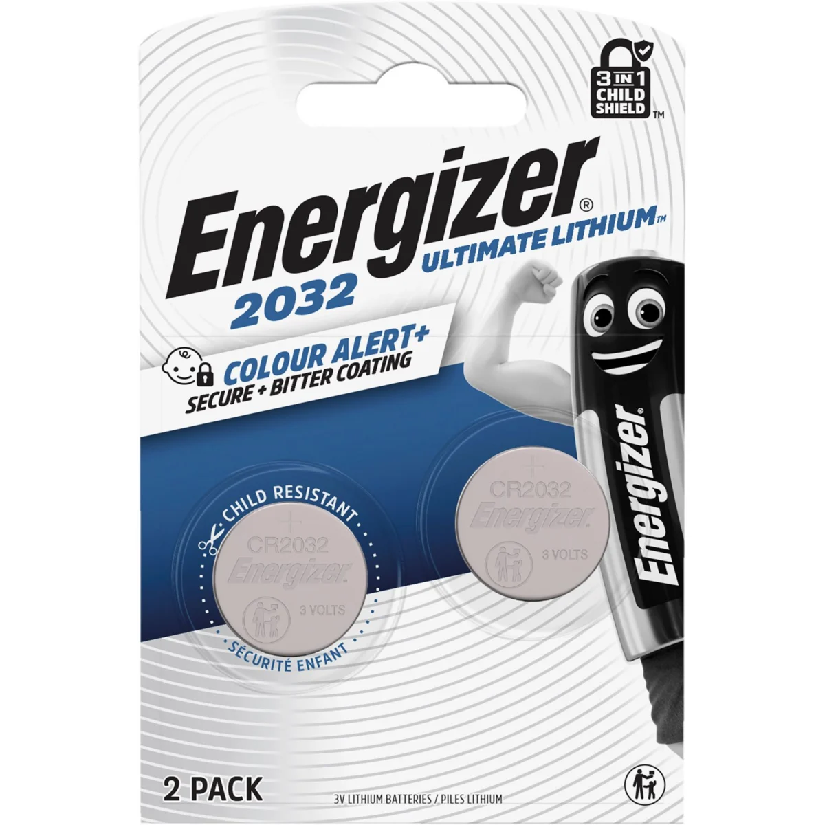 Lithium-Knopfzelle CR 2032 Ultimate Lithium Energizer