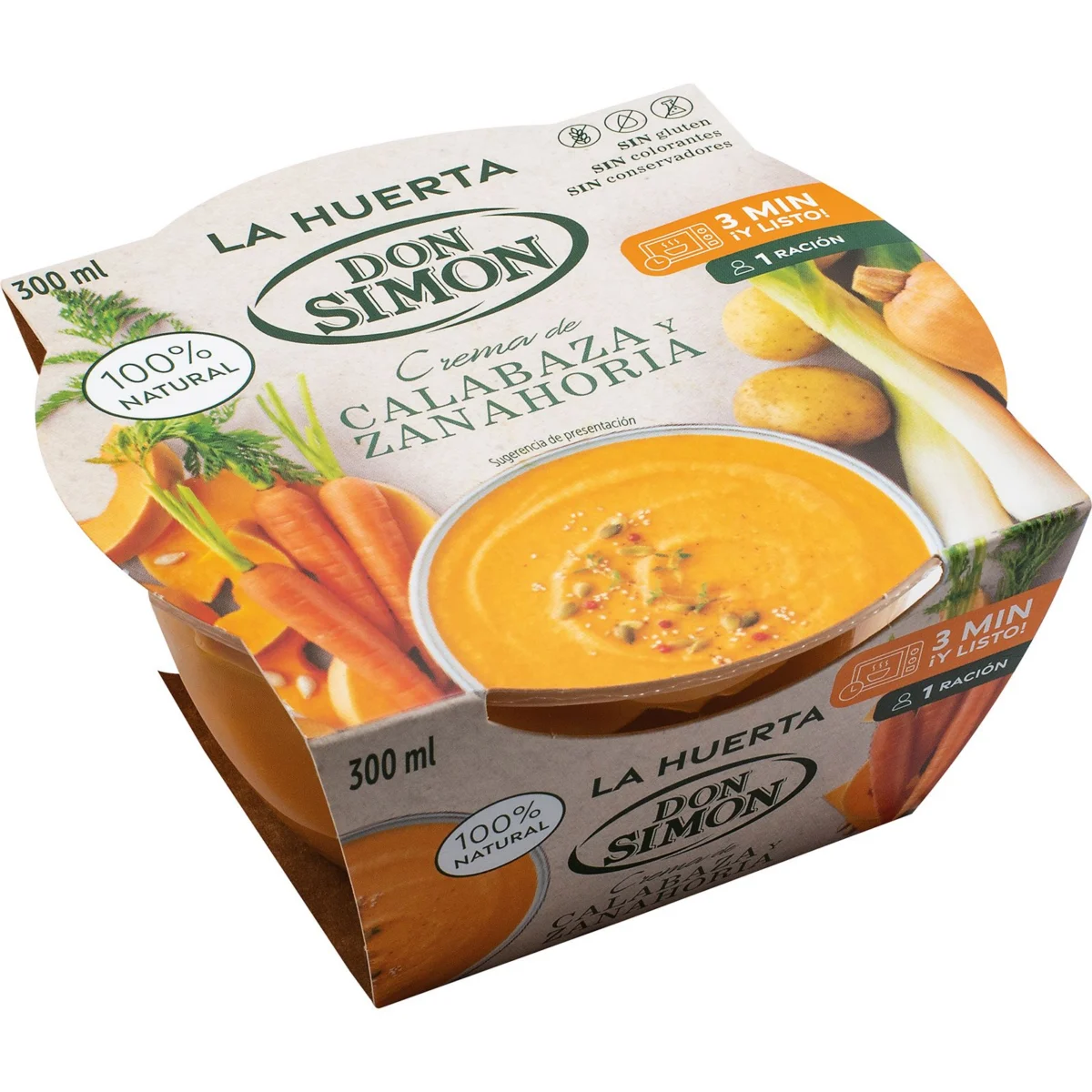 Crema de carbassa i pastanaga Don Simon