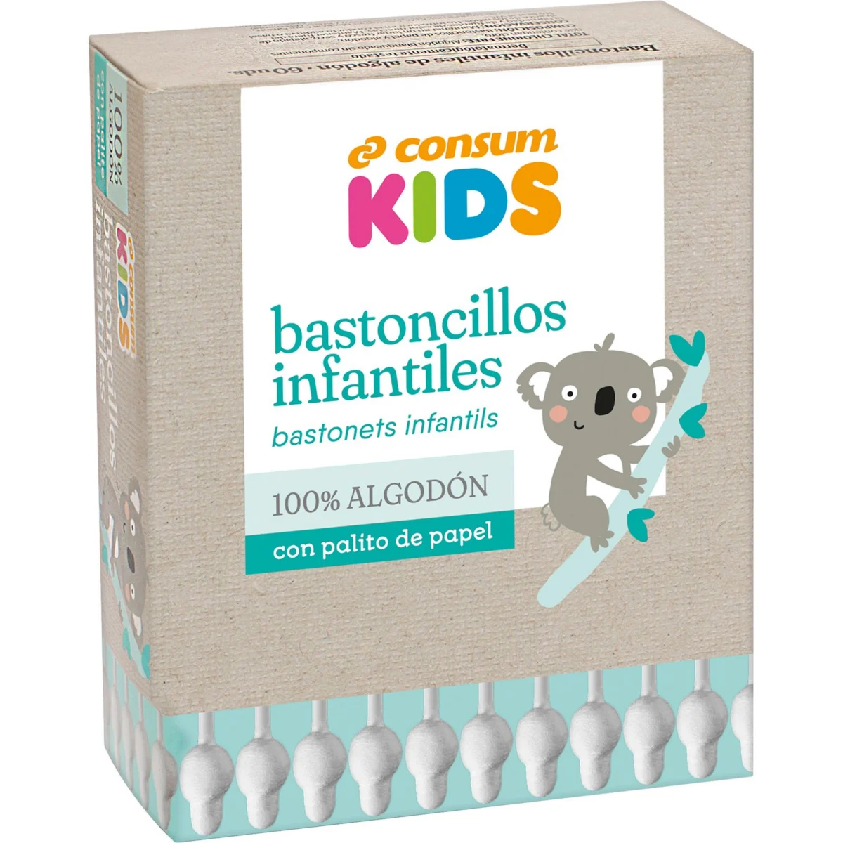 Bastonets infantils de 100 % cotó Consum Kids