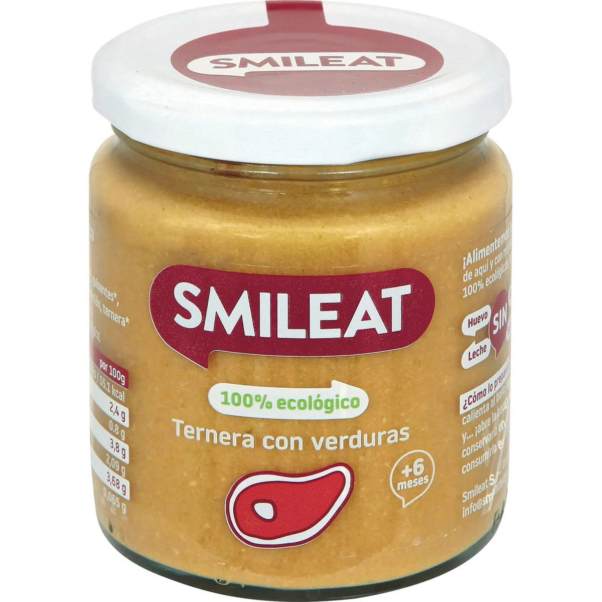 Ternera con Verduras Tarrito Smileat
