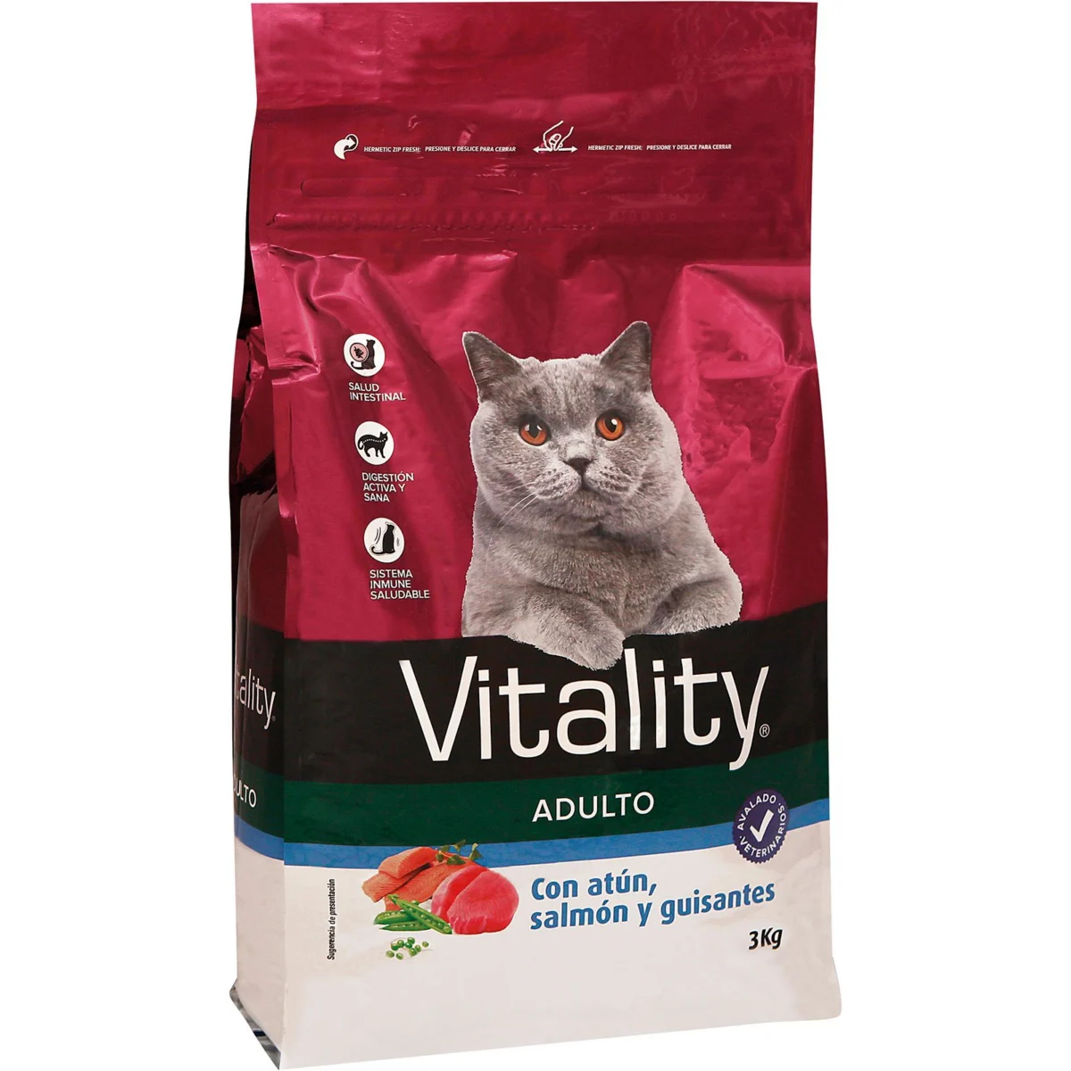 Comida Seca Gato Salmón y Atún Vitality