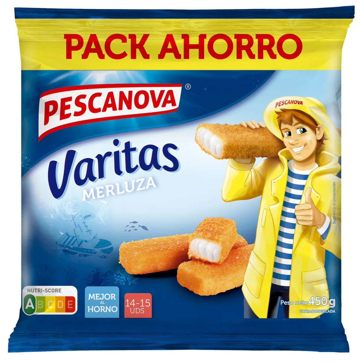Bastonets de lluç arrebossats Pescanova