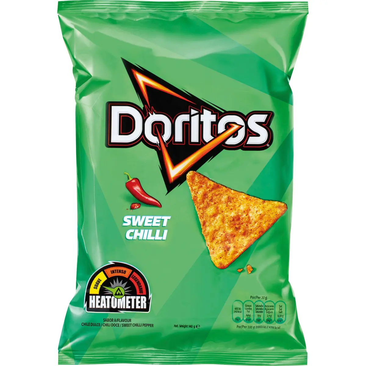Triangles de blat de moro amb gust de xili Doritos