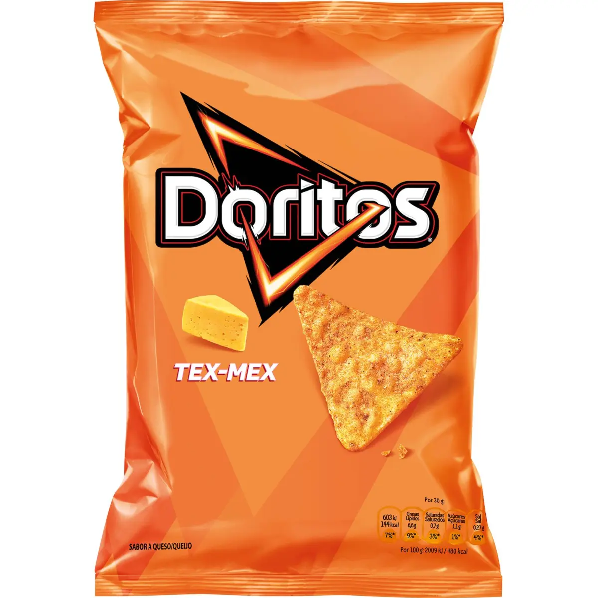 Tex-Mex-flavoured corn triangles Doritos