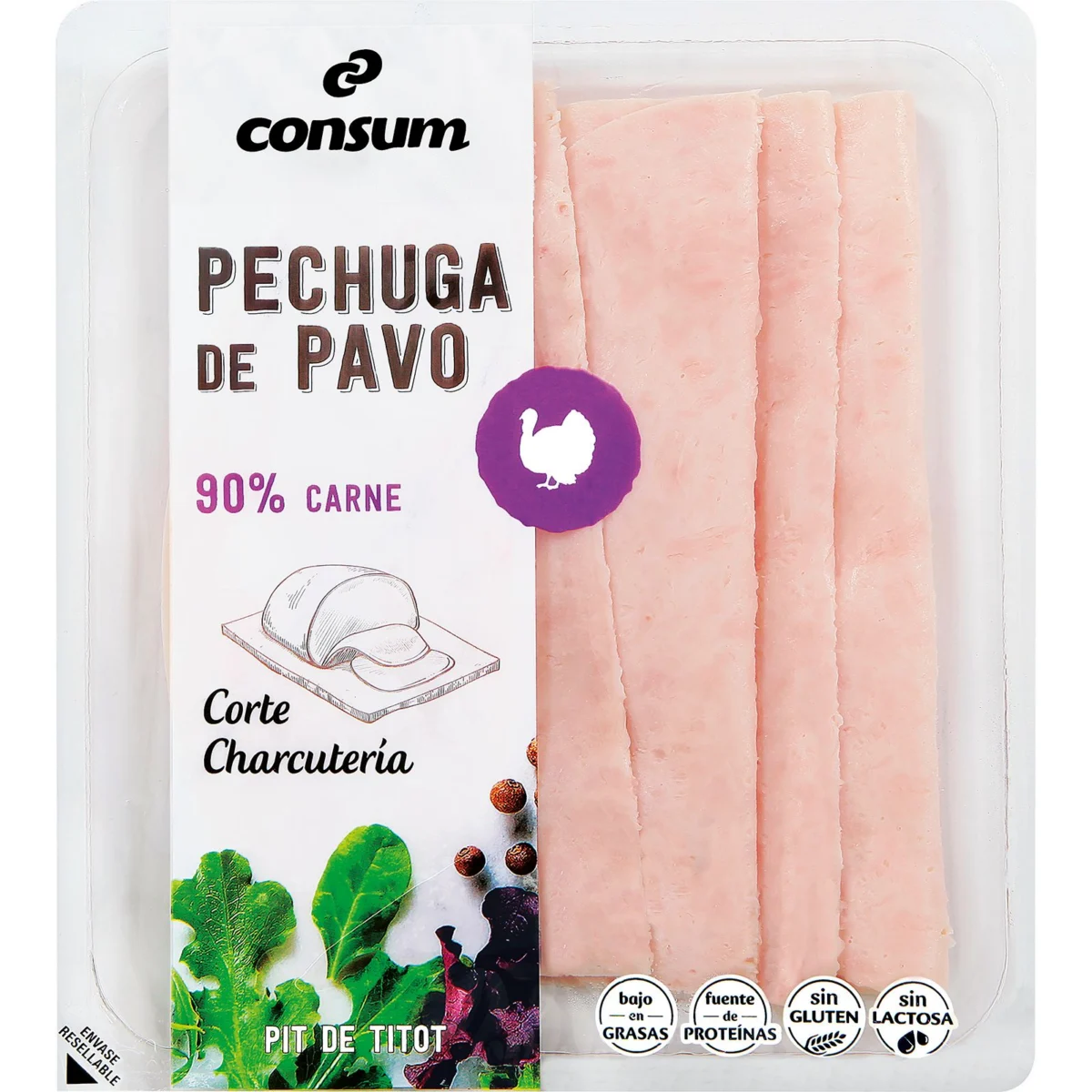 Pit de gall dindi Extra, tallat a la xarcuteria Consum