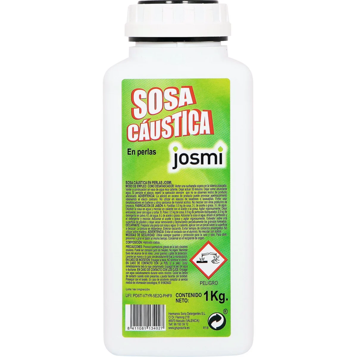 Sosa Cáustica Bote Josmi