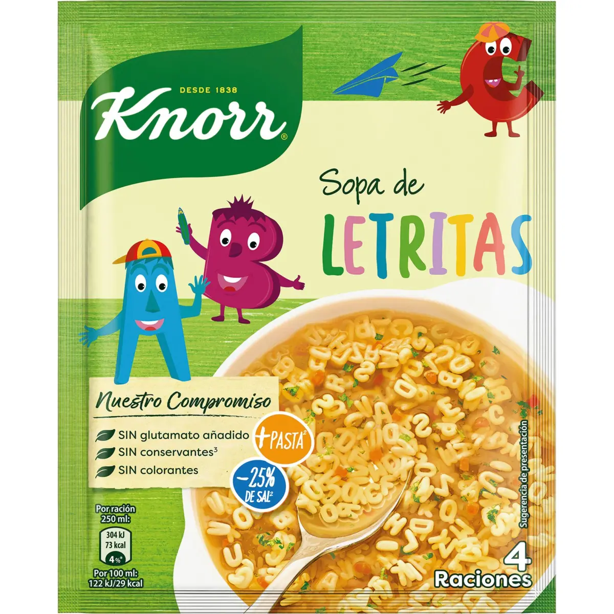Alphabet pasta soup Knorr