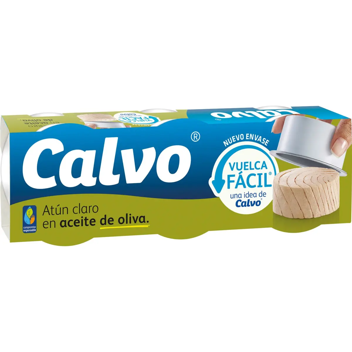Atún Claro Aceite Oliva Pack de 3 Calvo