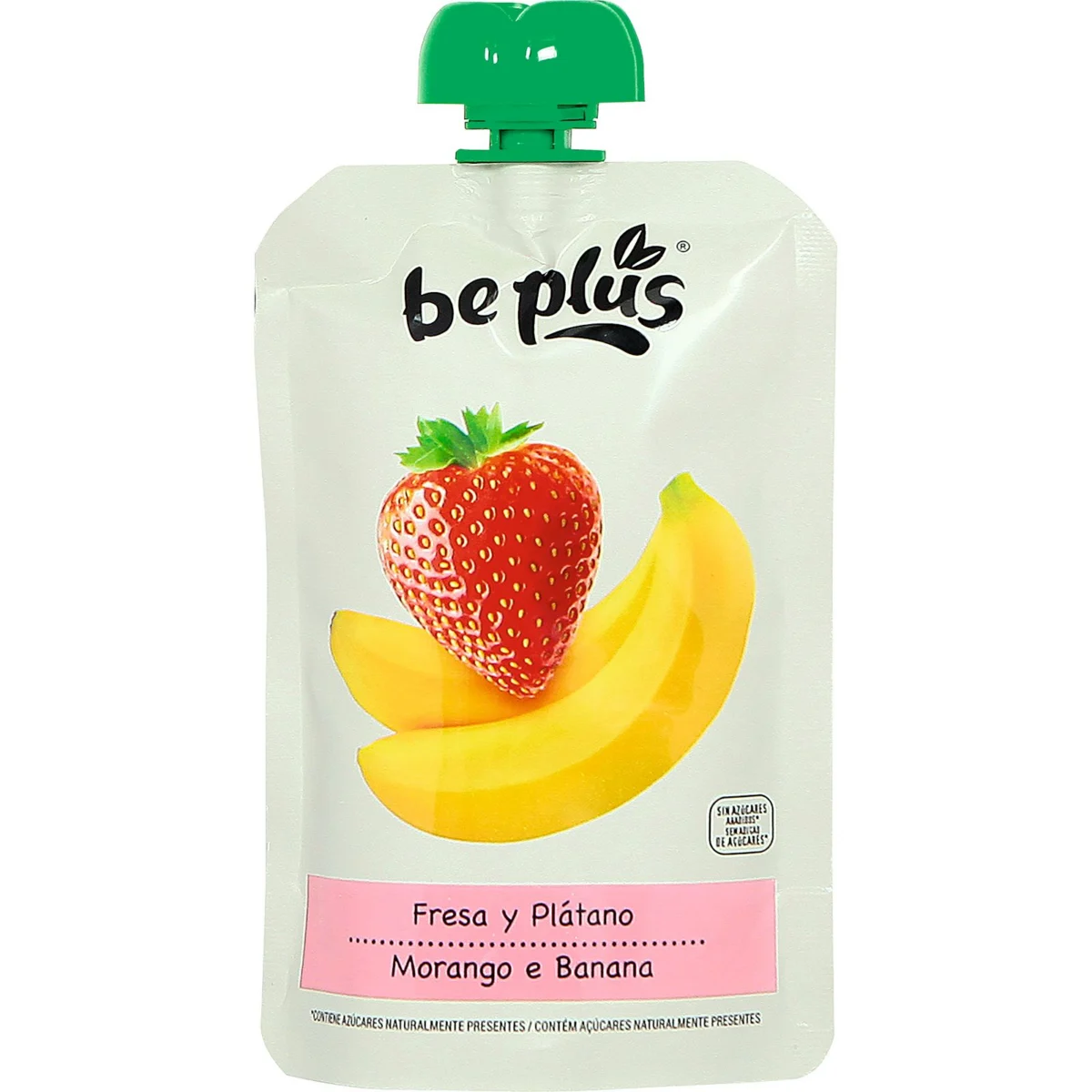 Erdbeere und Banane im Quetschbeutel Be Plus
