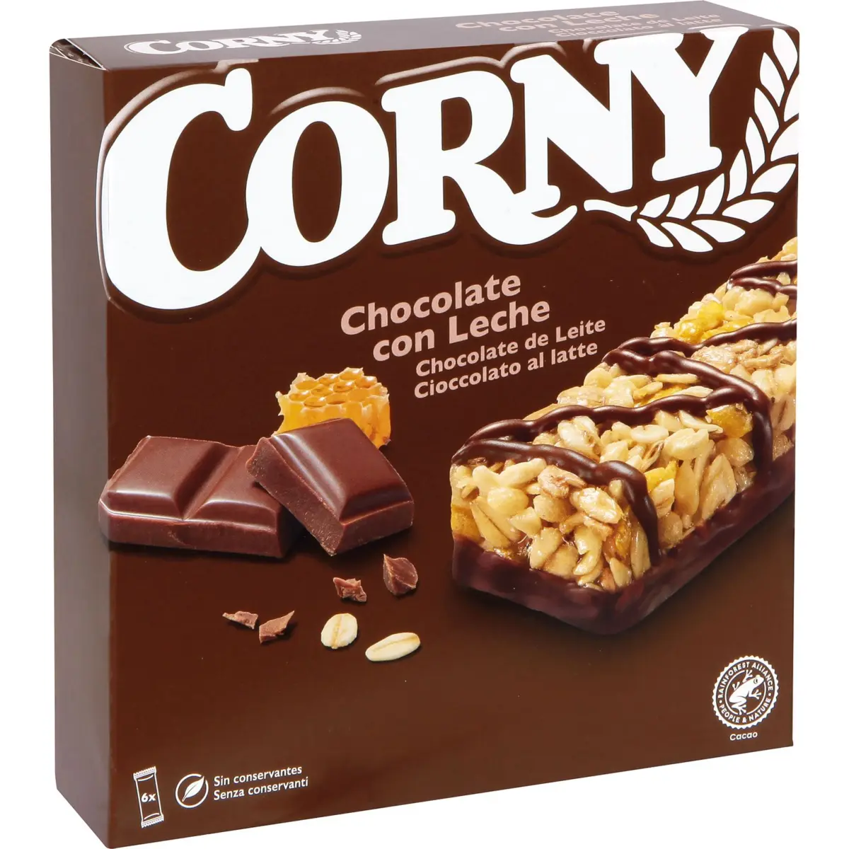 Müsliriegel mit Milchschokolade, 6er-Pack Corny