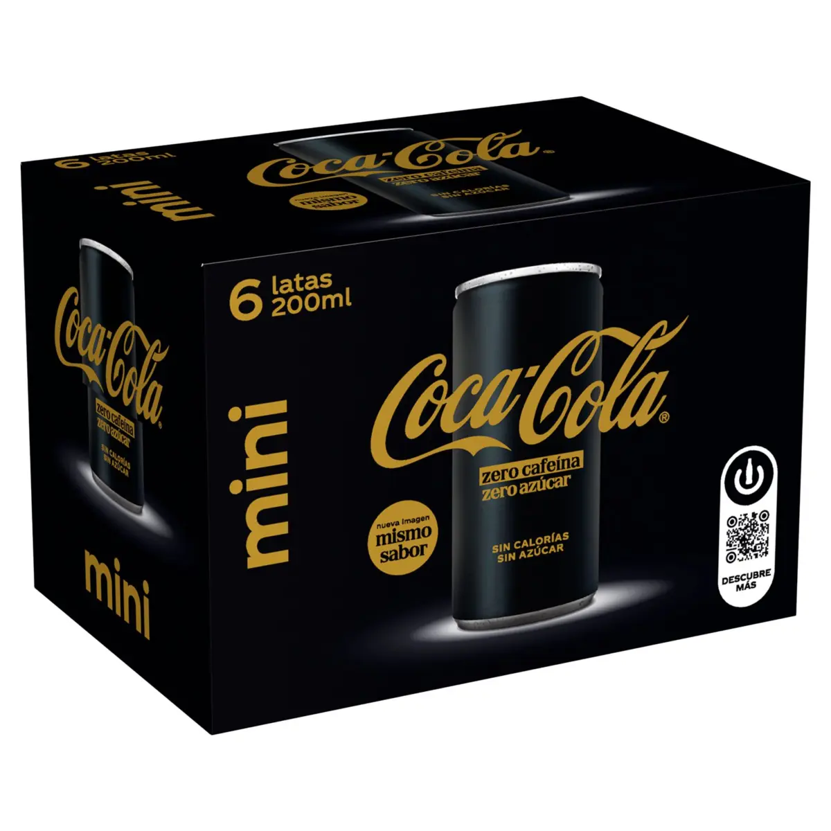 Refresco Cola Zero Zero Pack 6 Latas Coca-Cola