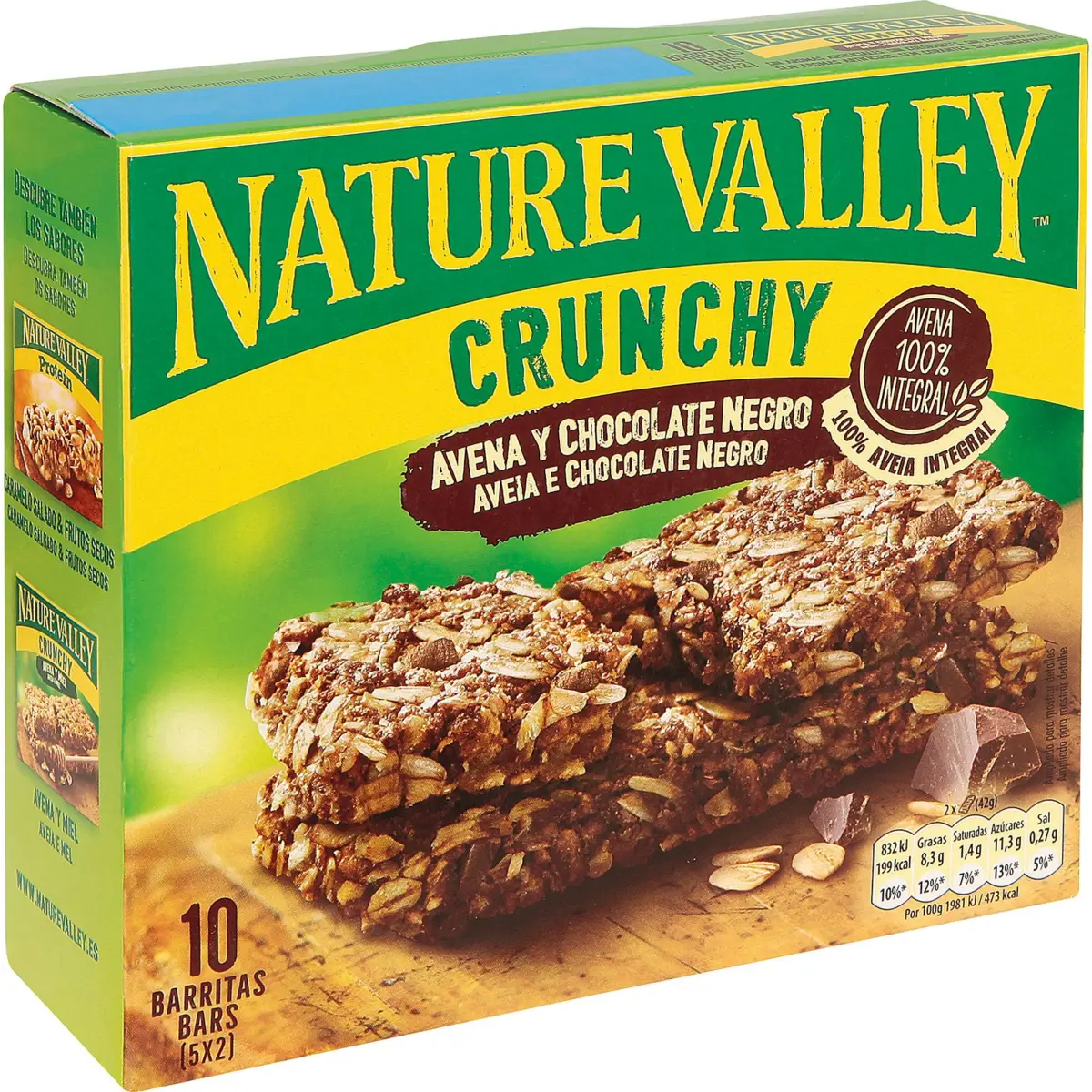 Crunchy oat and dark chocolate cereal bar P.5 Nat.valley