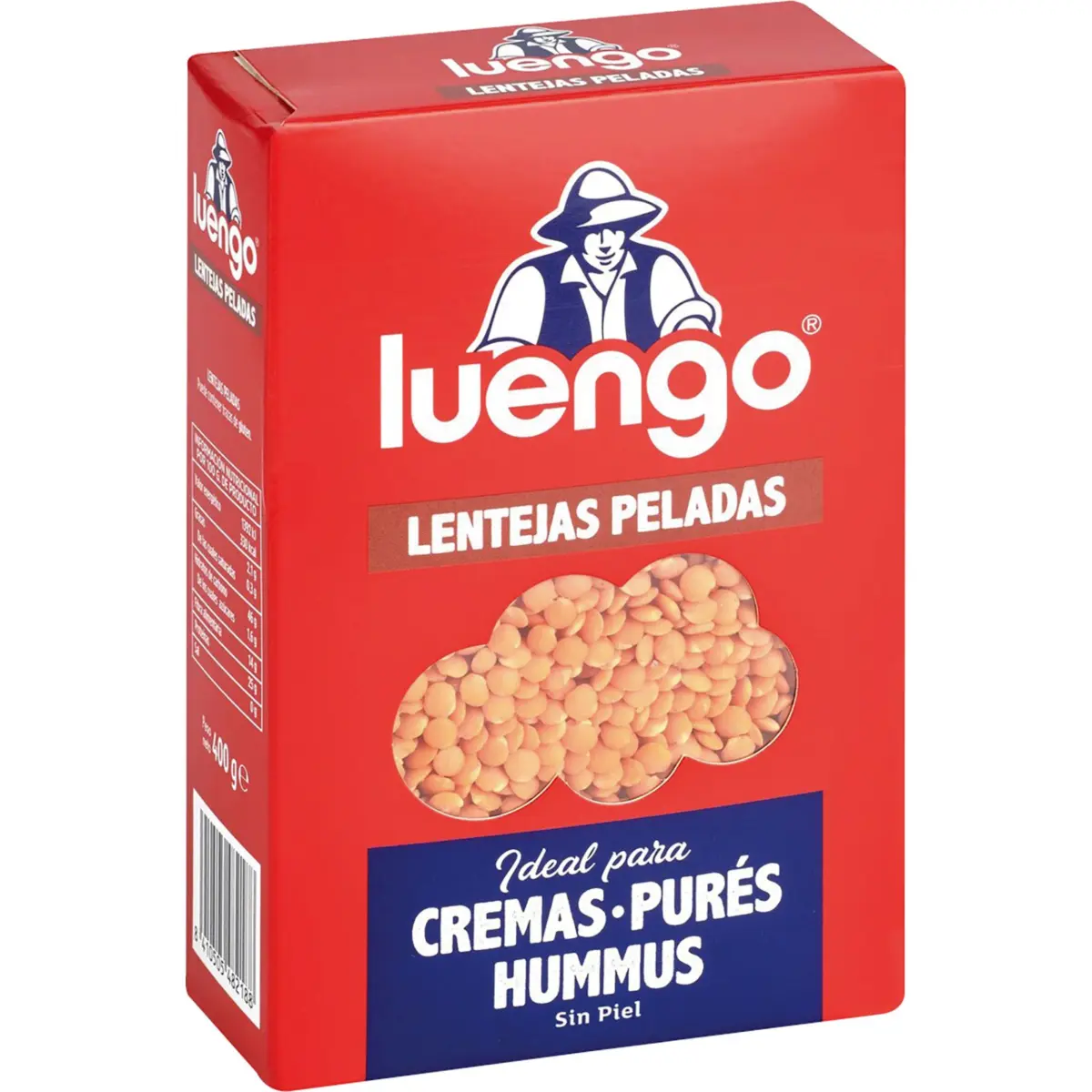 Geschälte Linsen, Doypack-Beutel Luengo