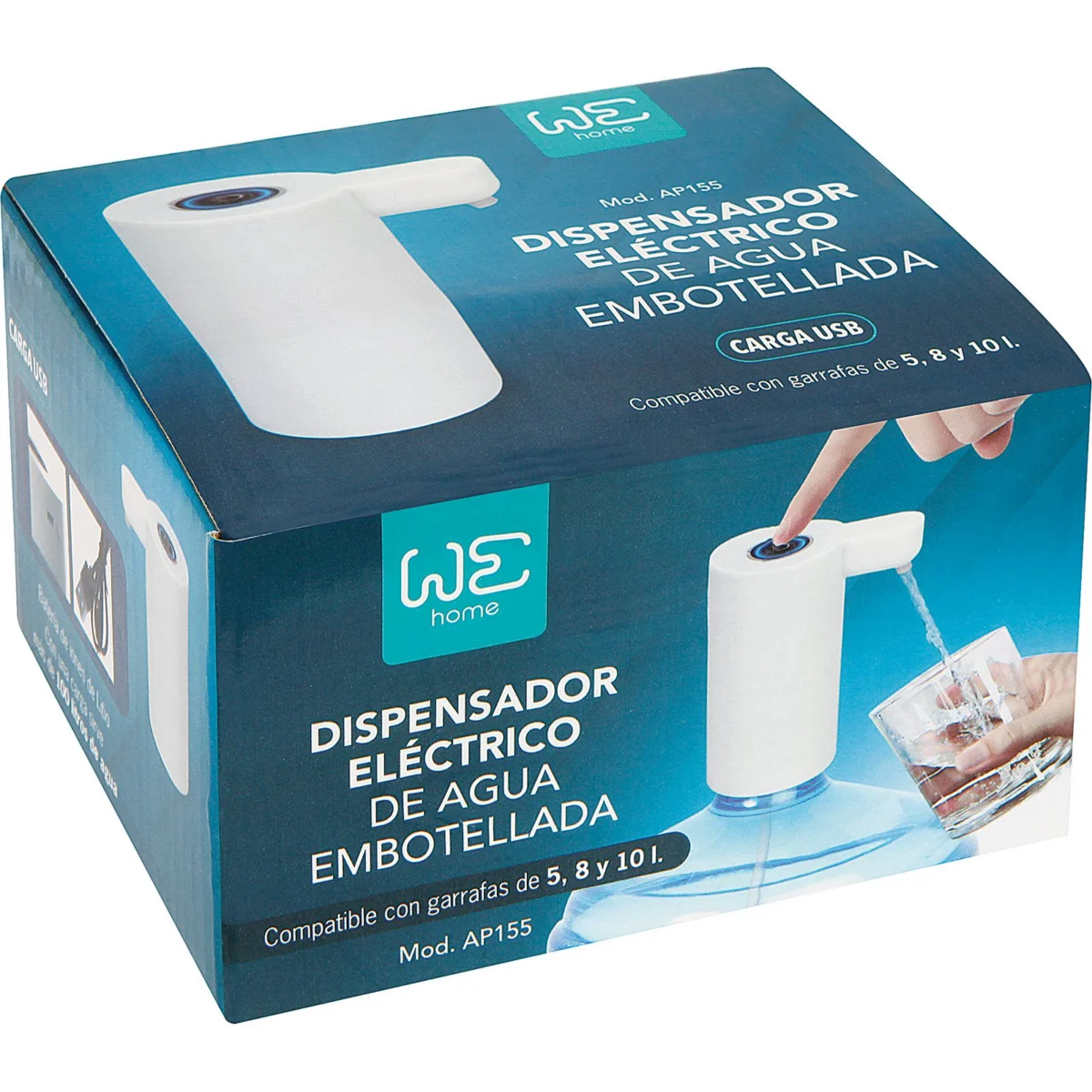 Automatic water dispenser with USB charging World Energy