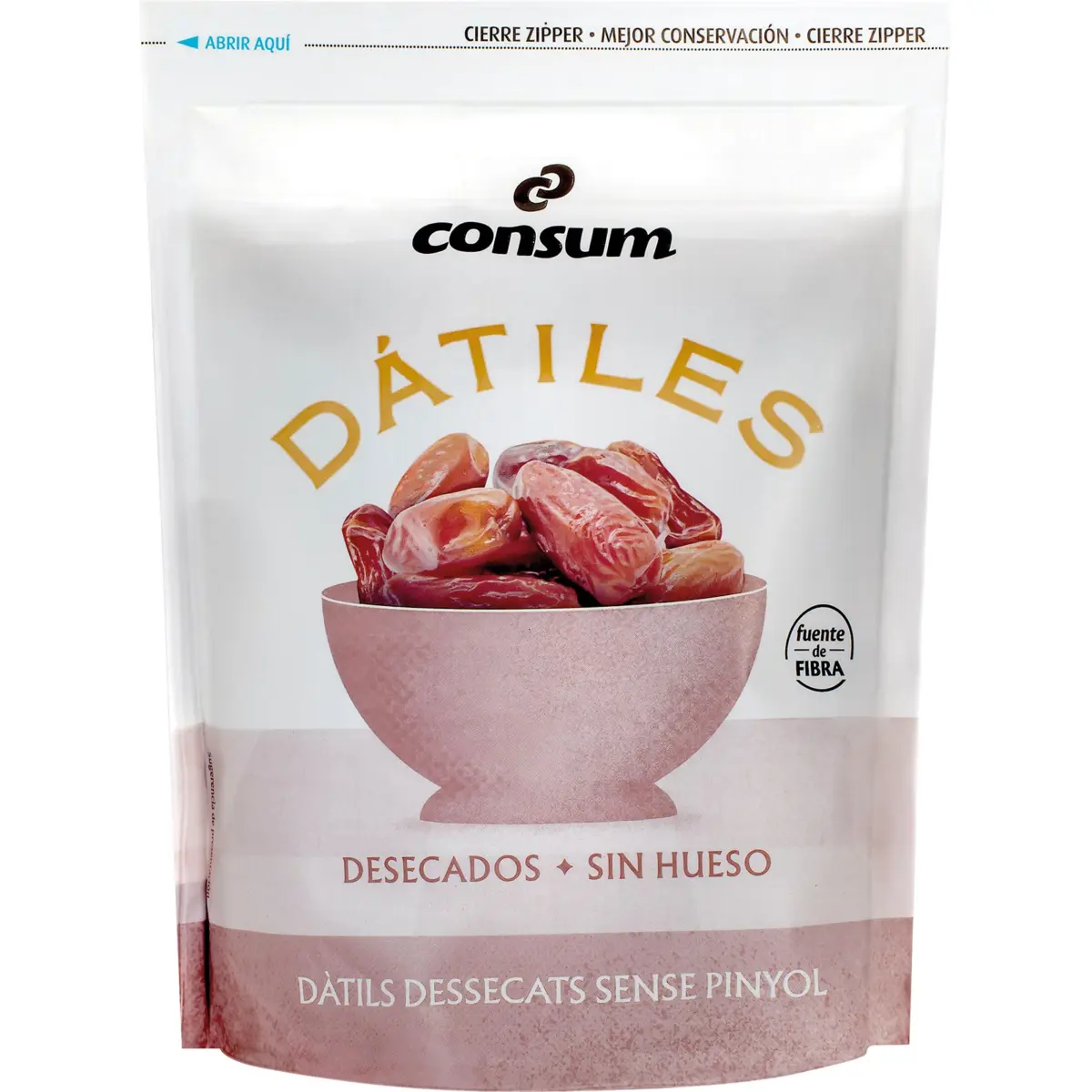 Dàtils sense pinyol en doypack Consum