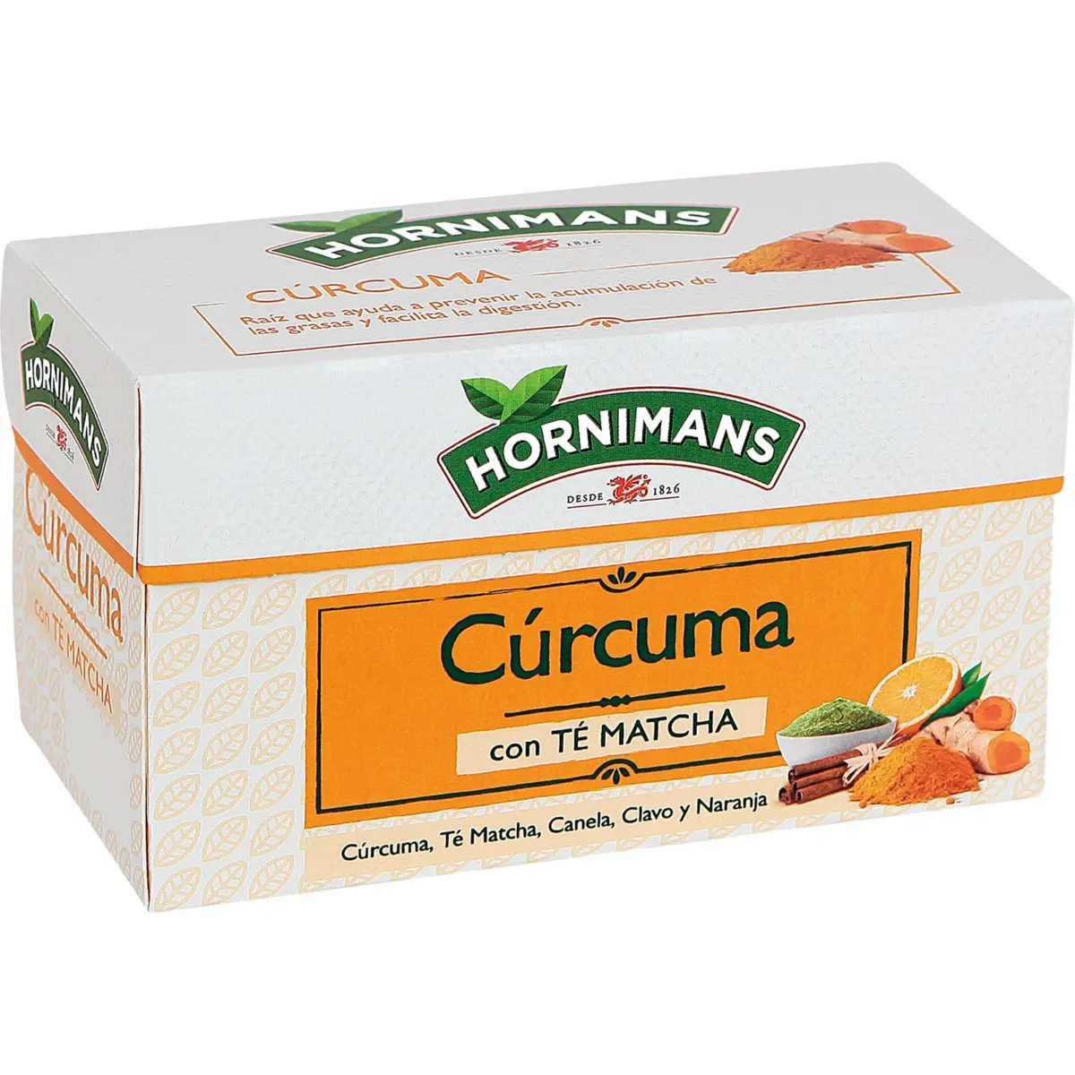 Infusión Cúrcuma y Té Matcha 20 Bolsitas Hornimans