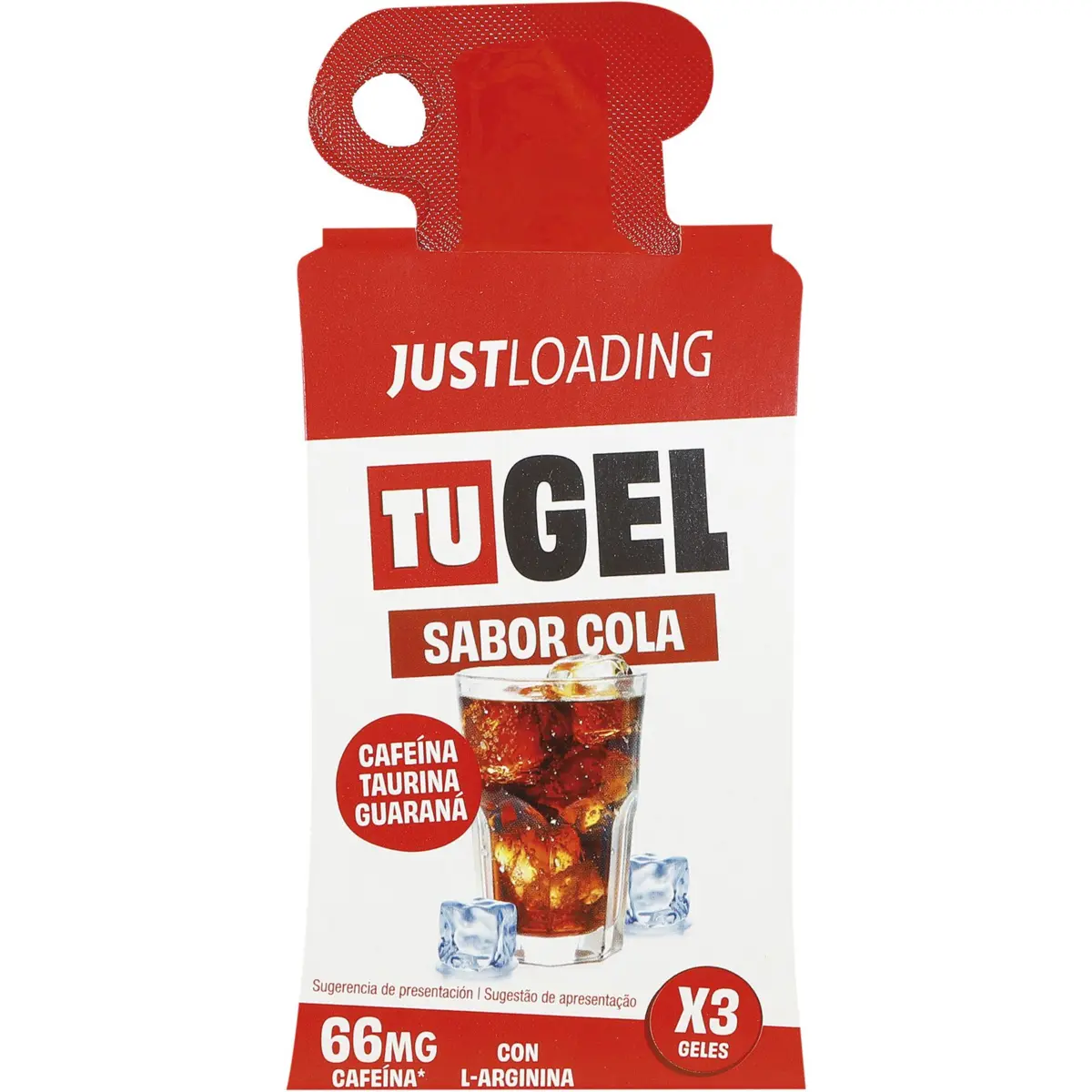 Energy Gels Cola con Cafeína Pack de 3 Just Loading