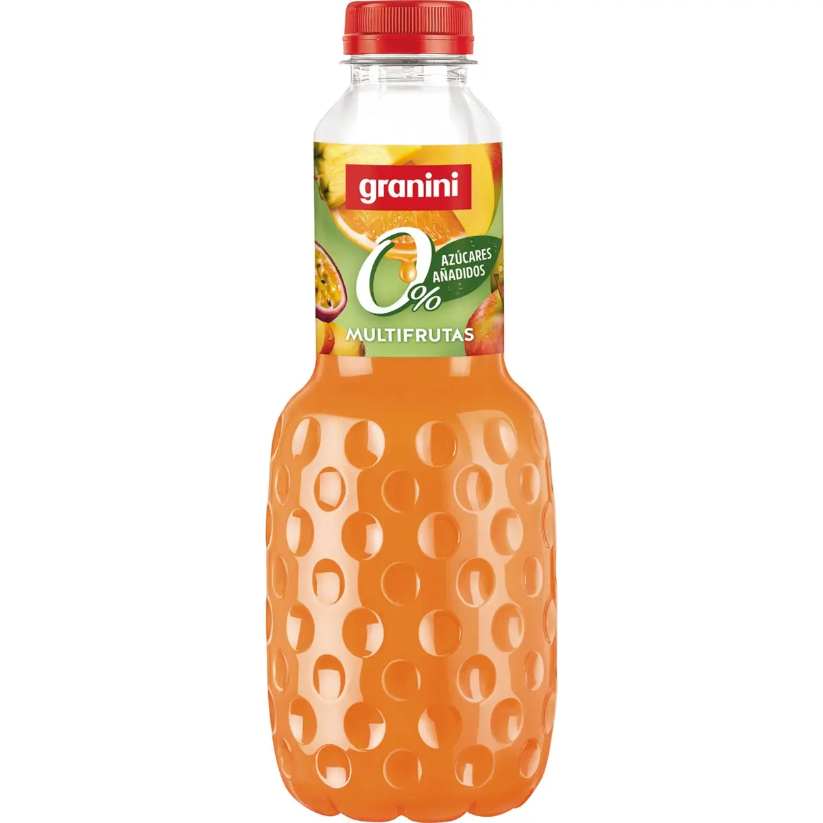 Beguda multifruita amb 11 vitamines, ampolla PET Granini