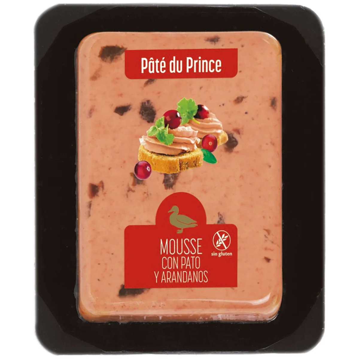 Mousse d'ànec amb nabius vermells Du Prince