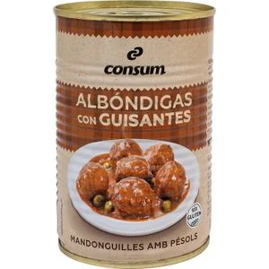 Albóndigas de Carne con Guisantes Consum