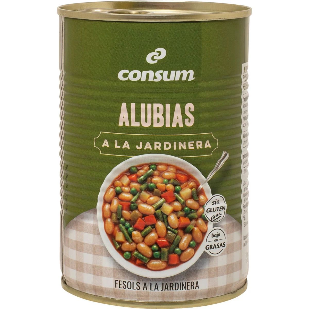 Фасоль по-огородному, банка Consum