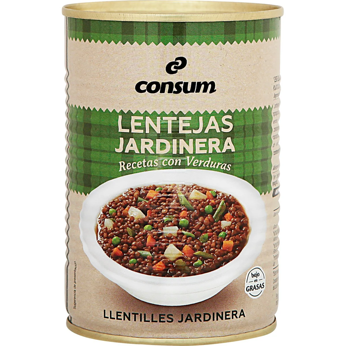 Чечевица по-огородному, банка Consum