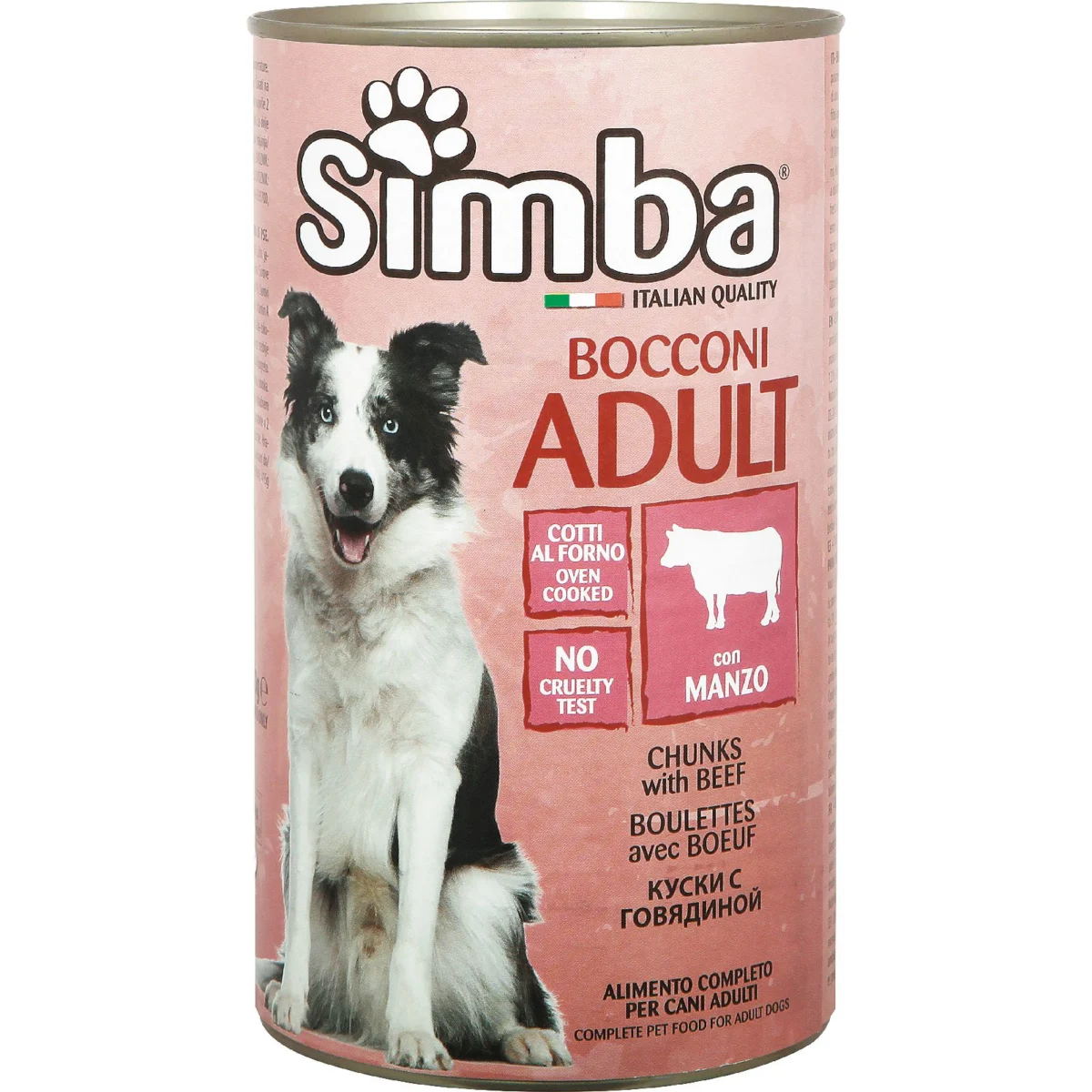 Comida Húmeda Perros Bocaditos Buey en Salsa Simba