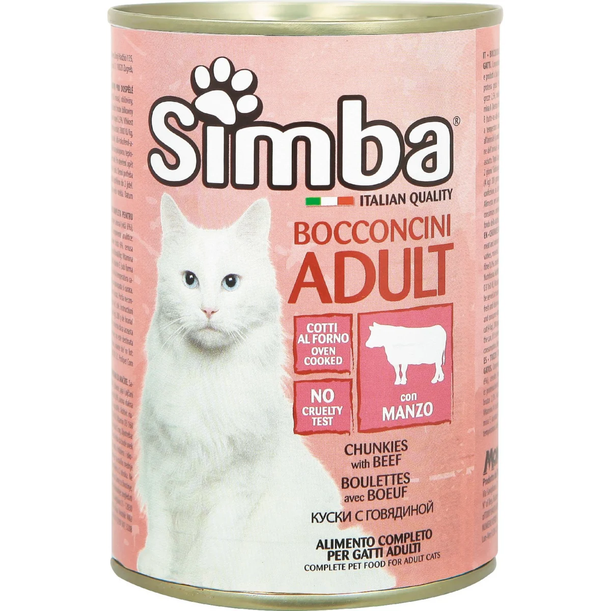 Comida Húmeda Gatos Bocaditos Buey en Salsa Simba