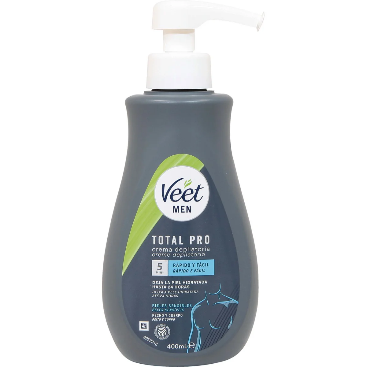 Crema depilatòria per a pell sensible, tors i cos Veet