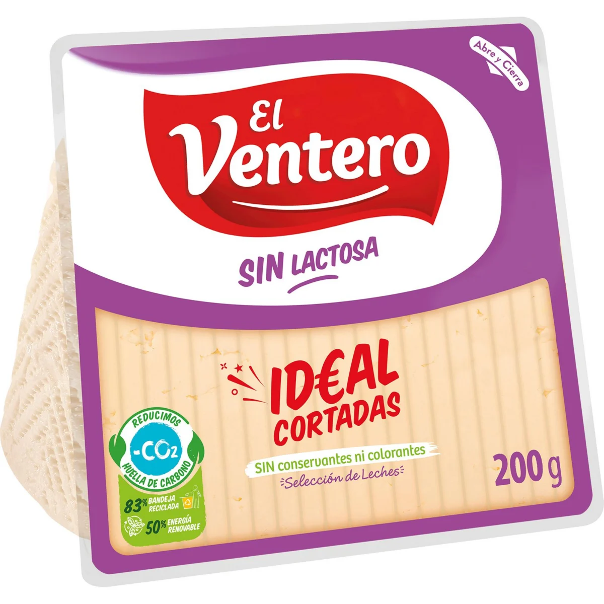 Cortaditas Queso Tierno sin Lactosa El Ventero
