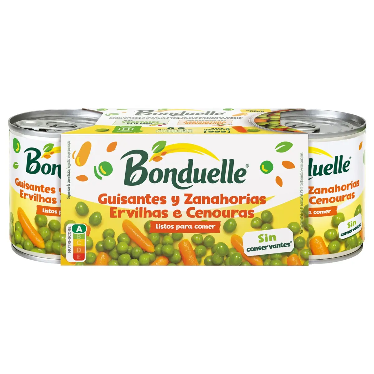 Erbsen und Karotten, 3er-Pack Bonduelle