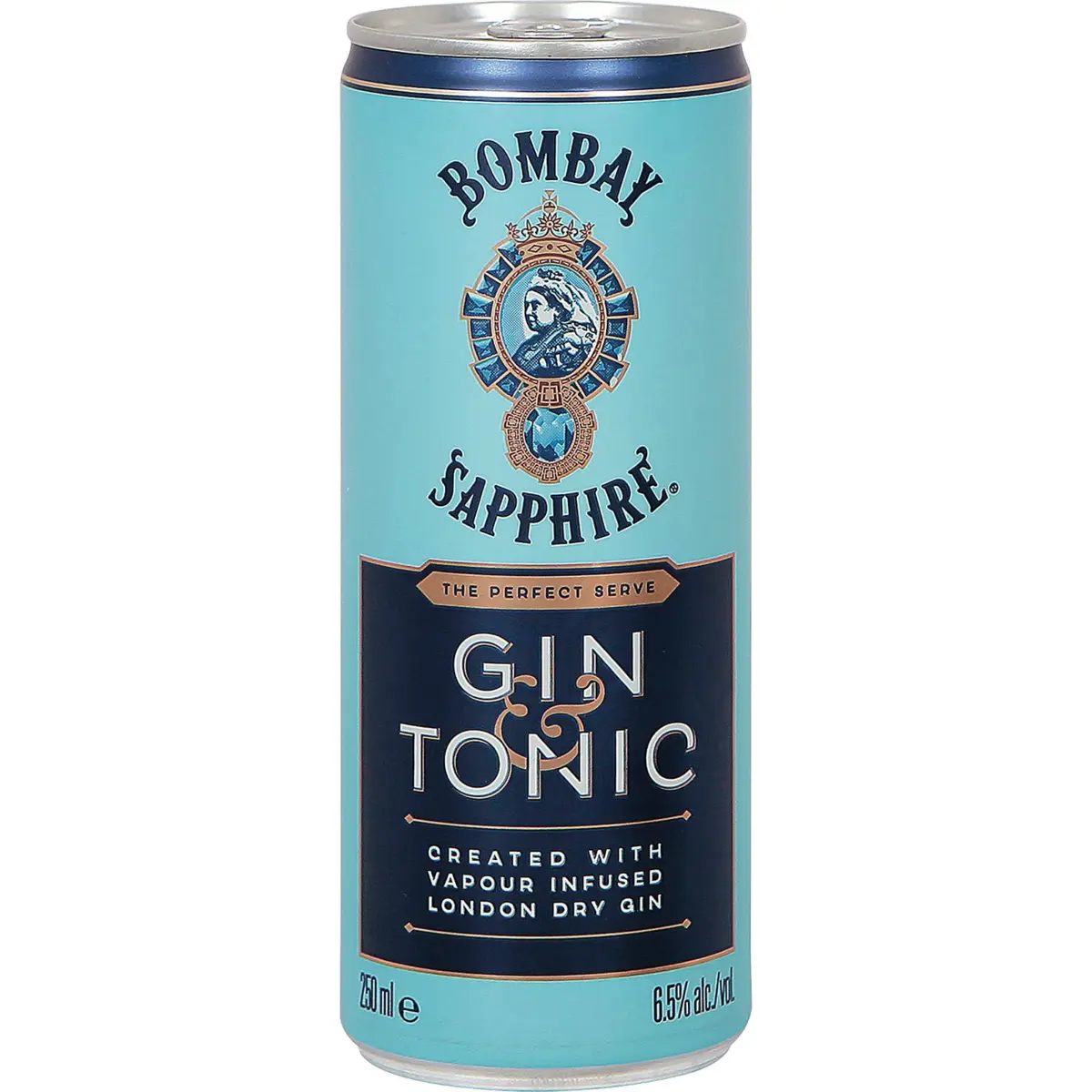 Gin and tonic can Bombay Sapph