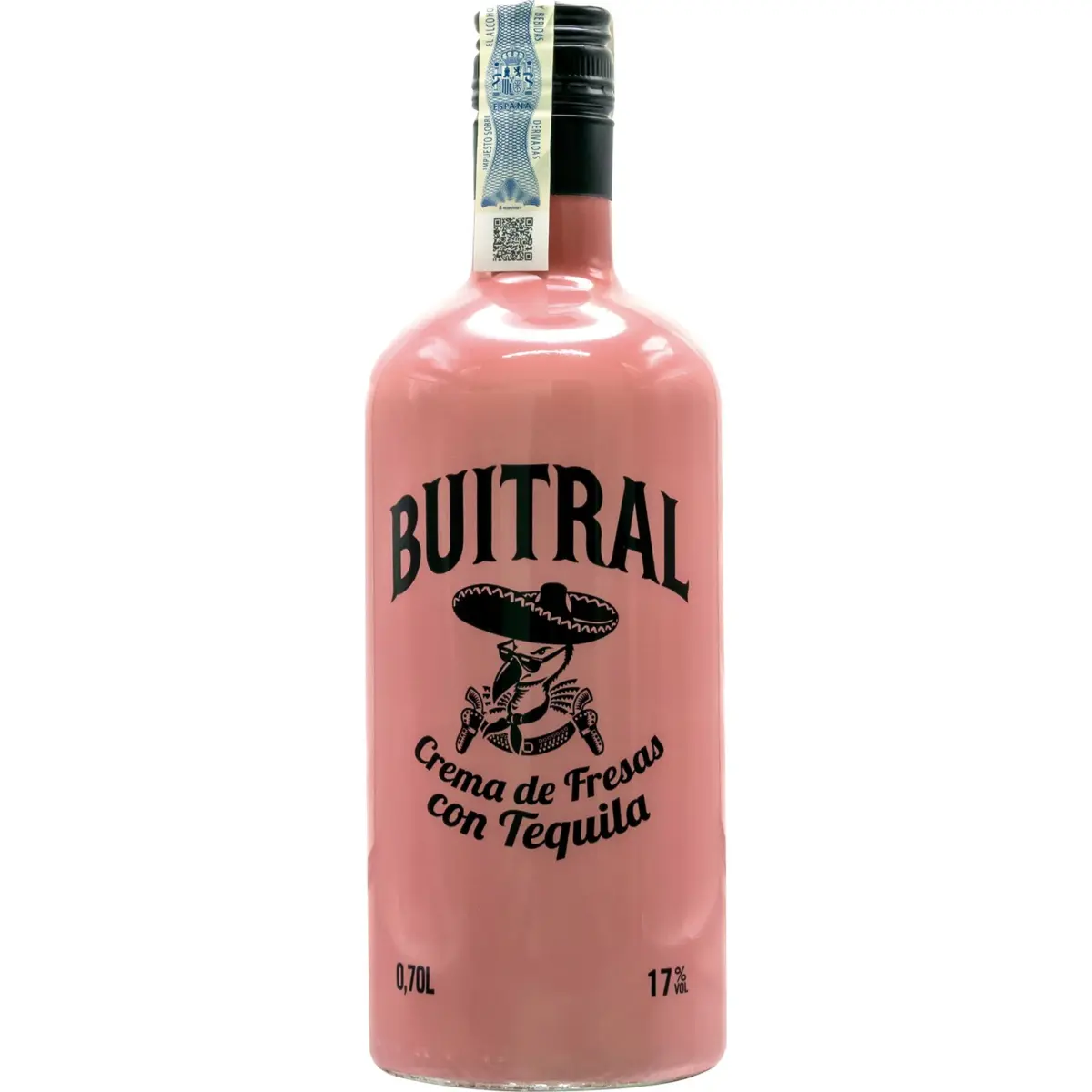 Crema de Fresas Tequila Botella Buitral