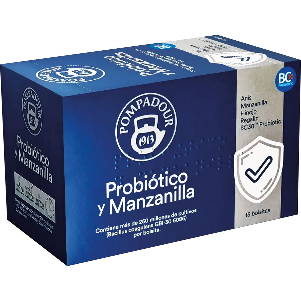 Infusión Probióticos y Manzanilla Pompadour