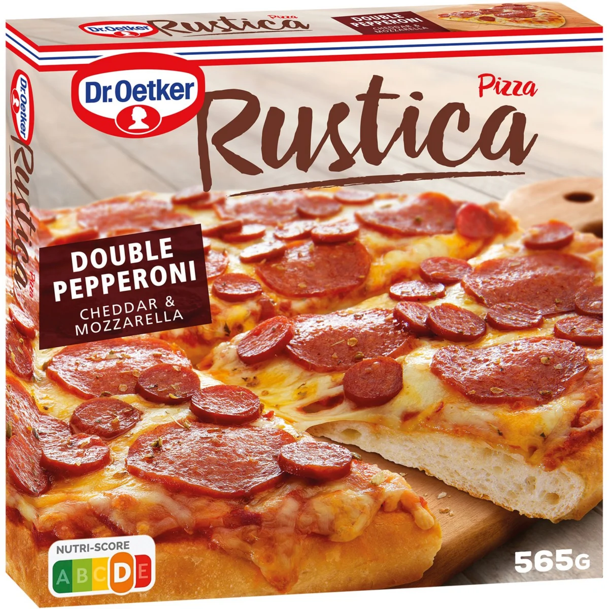 Pizza Rústica Pepperoni Cheddar y Mozzarella Rustica