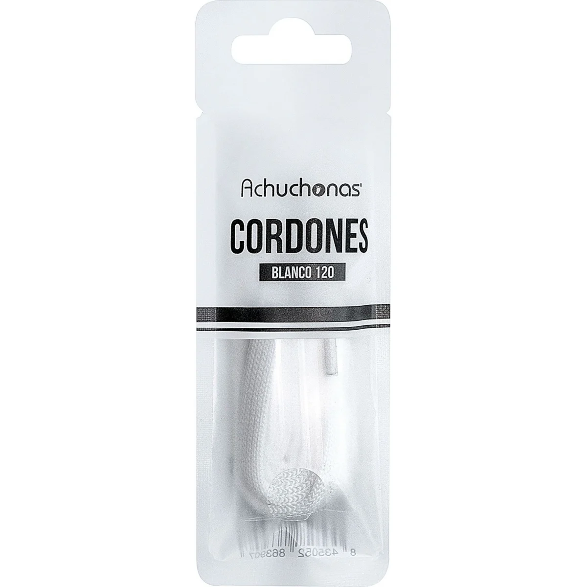 Cordón Plano Blanco 120 cm Achuchonas