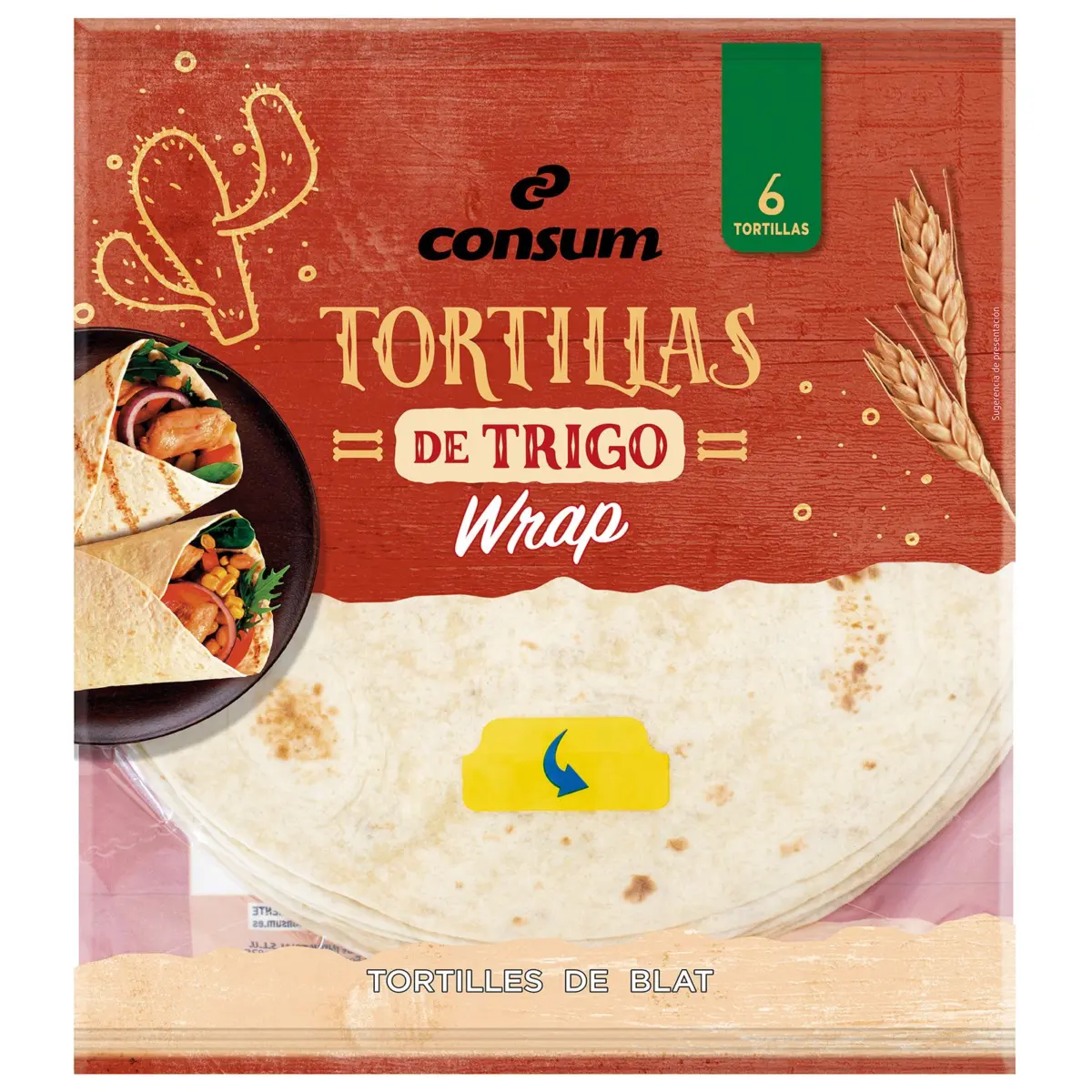 Wheat wrap tortillas 6 units Consum