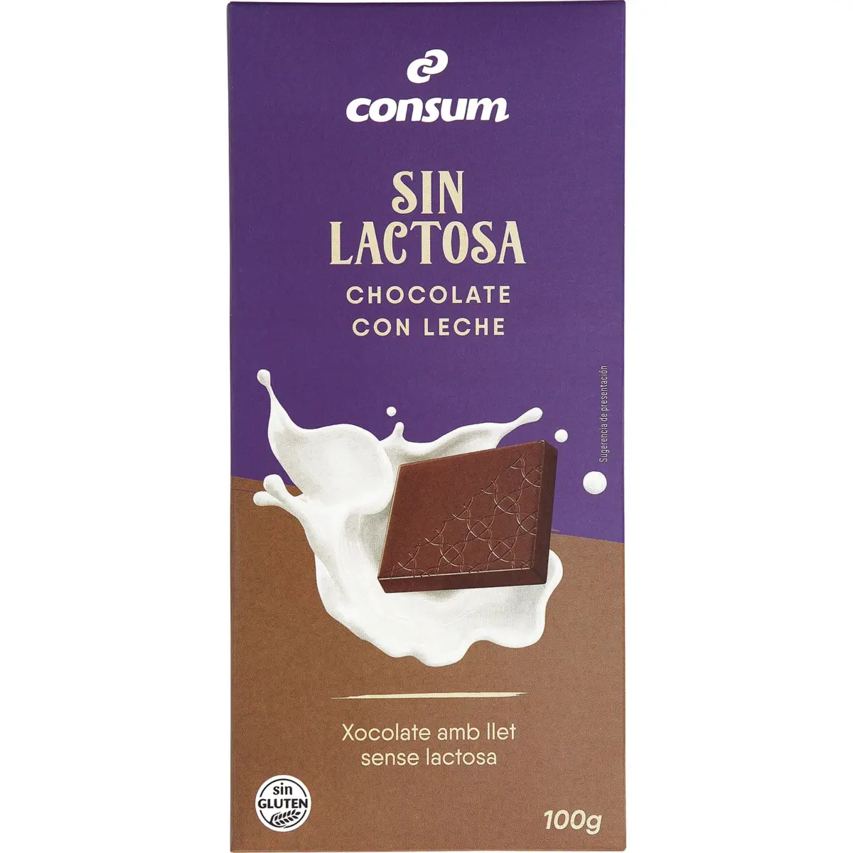 Chocolate con Leche sin Lactosa Consum