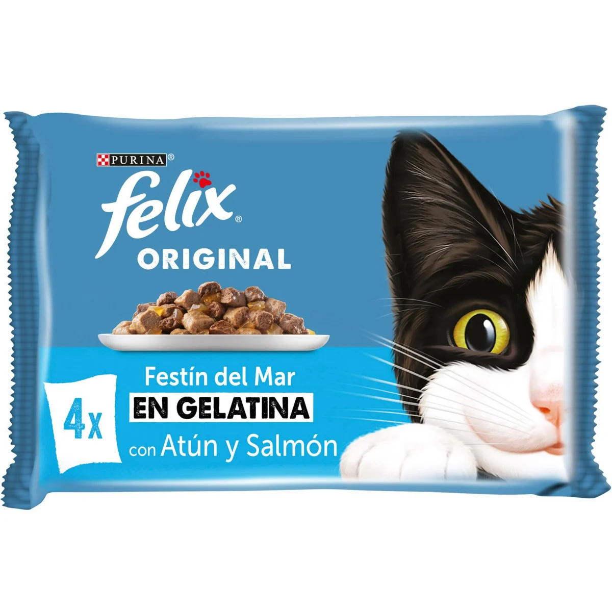Nassfutter für Katzen in Gelee mit Fisch Felix