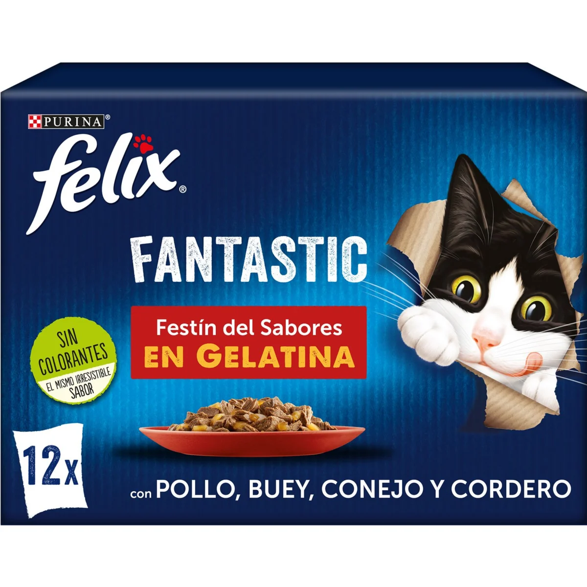 Nassfutter für Katzen Fantastic mit Fleisch Felix