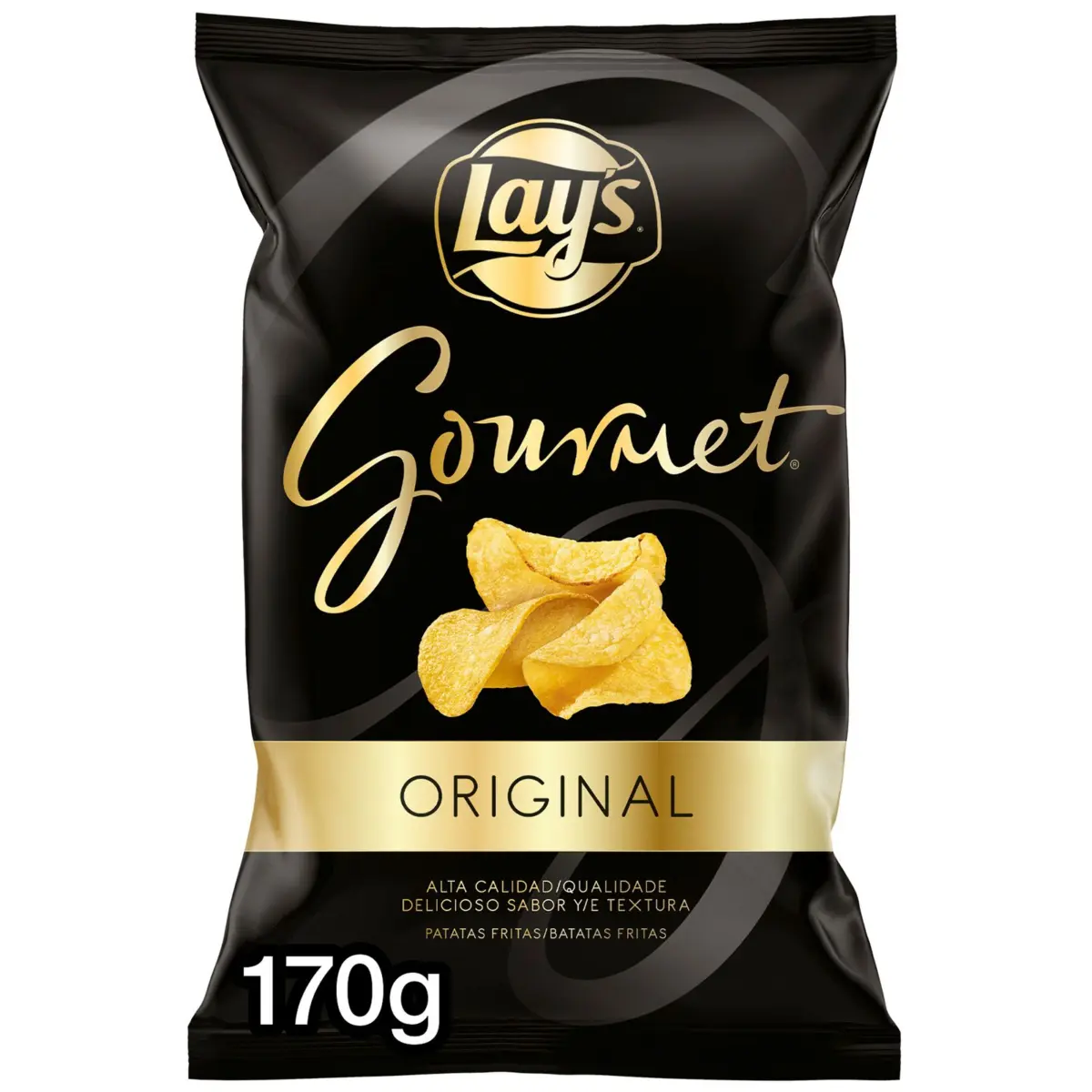 Gourmet plain potato crisps Lay's
