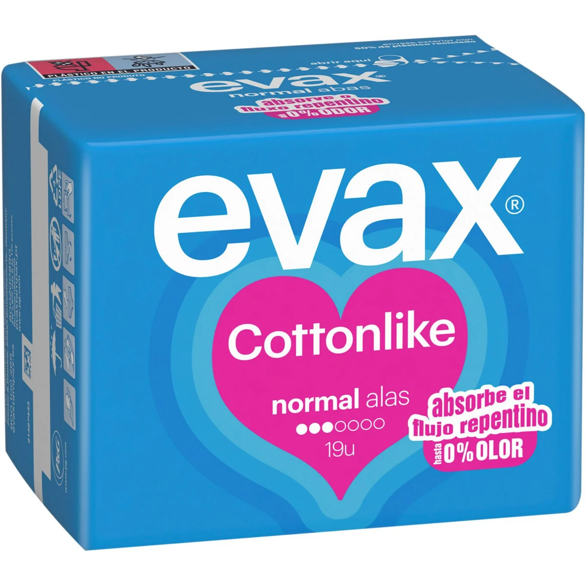 Compreses Evax Cottonlike Normal amb ales
