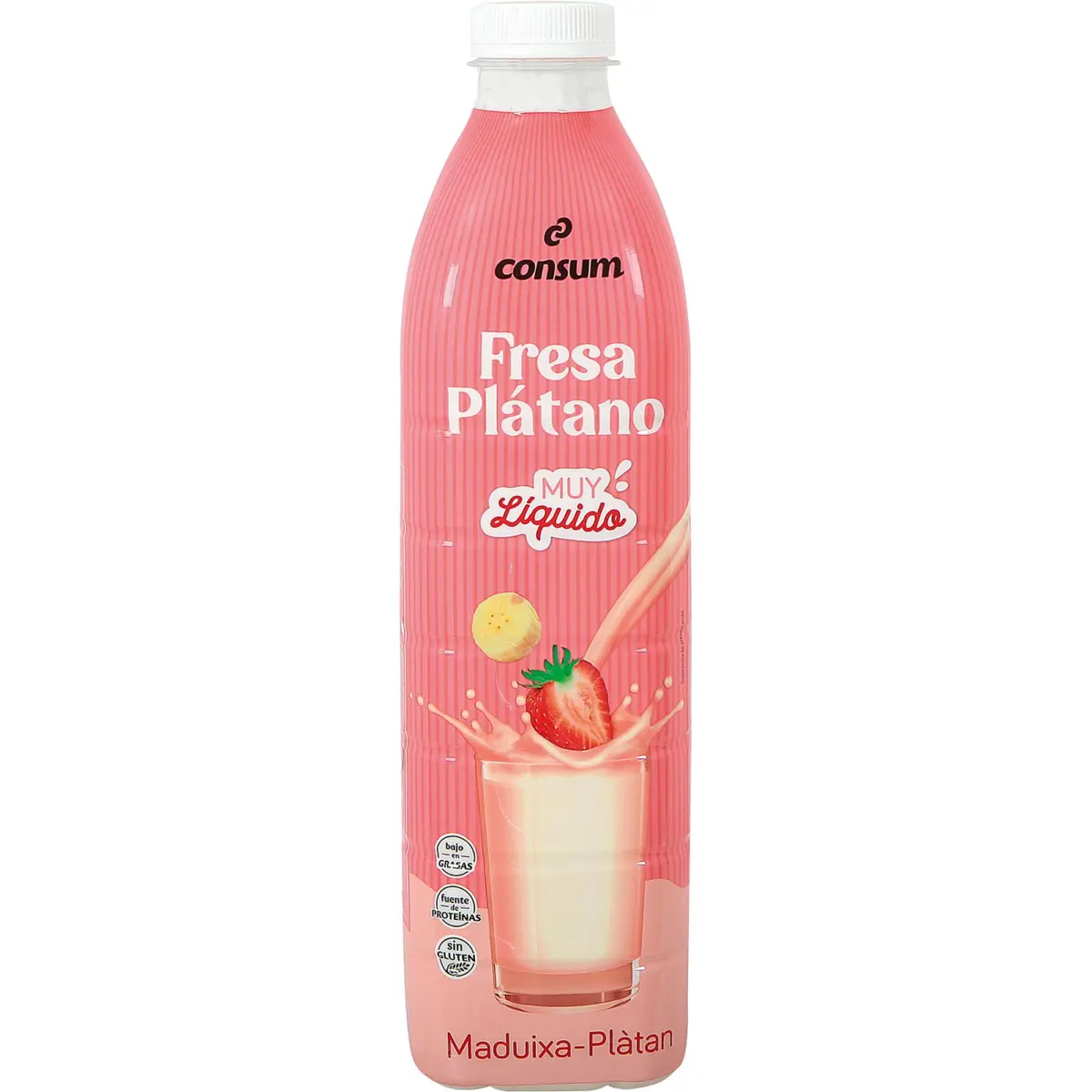 Trinkjoghurt mit Erdbeere und Banane Consum