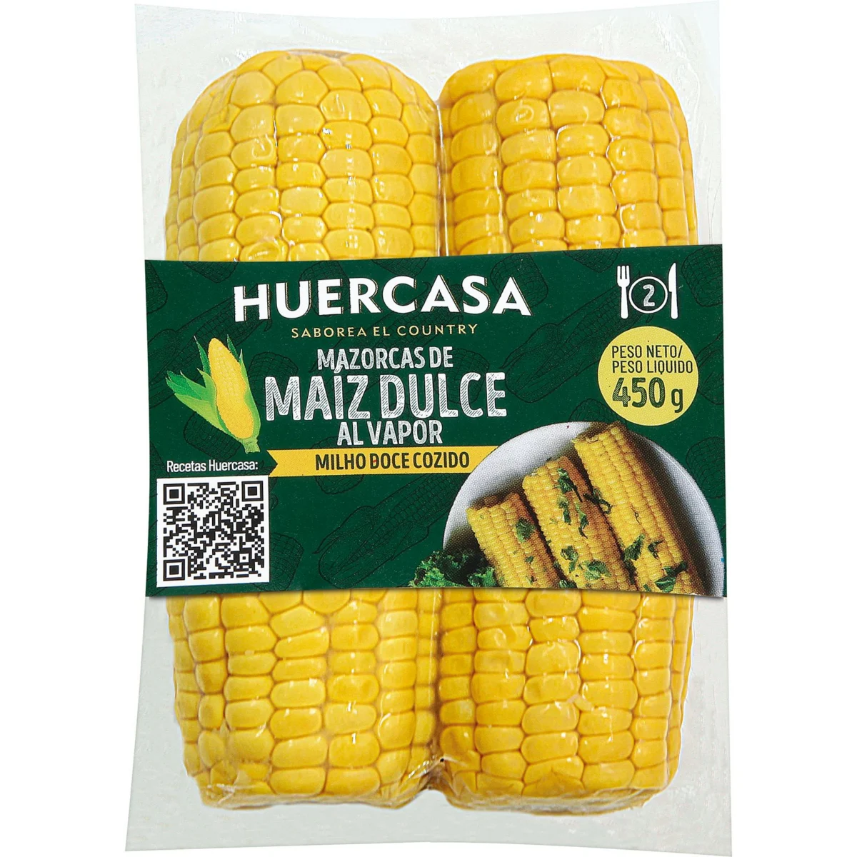 Maíz Dulce Cocido Mazorca Huercasa
