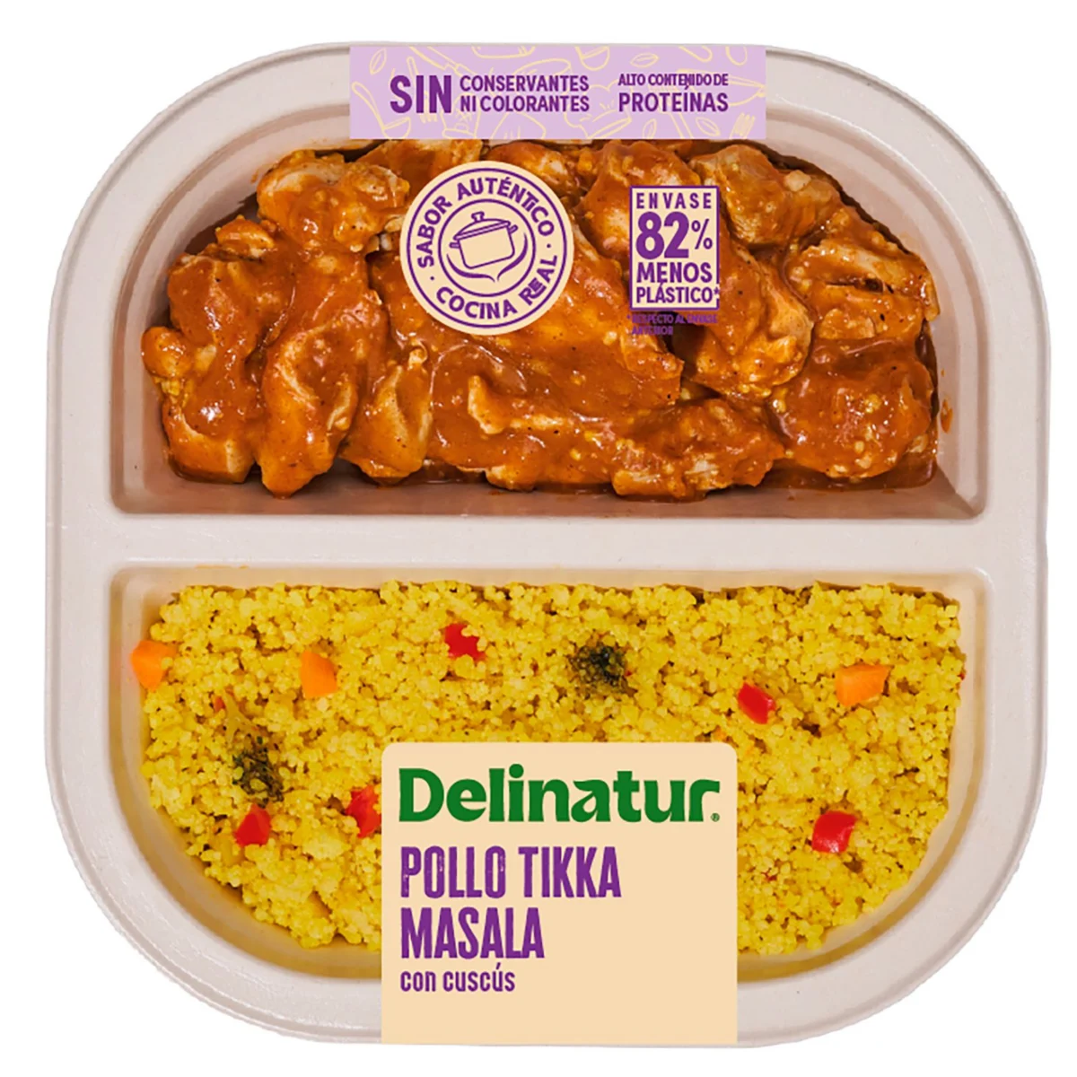 Pollo Tikka Masala con Cuscús Delinatur