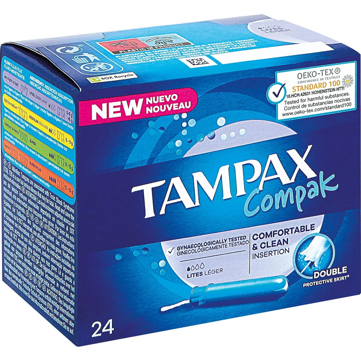 Tampones Compak Lites Tampax